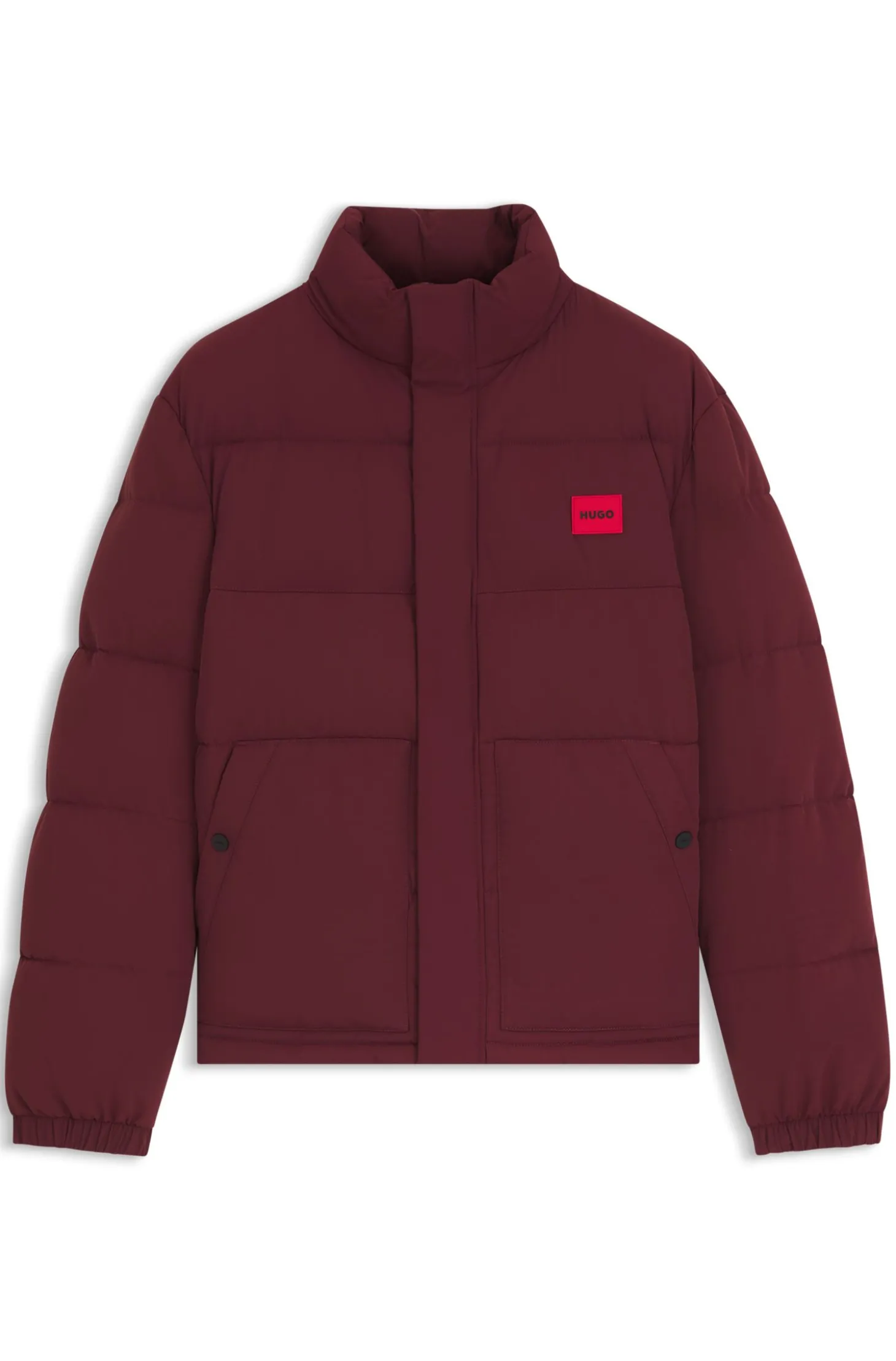 Wasserabweisende Steppjacke mit Logo-Patch