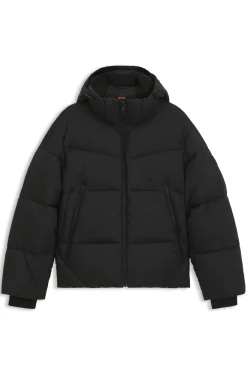 Wasserabweisende Steppjacke mit abnehmbarer Kapuze