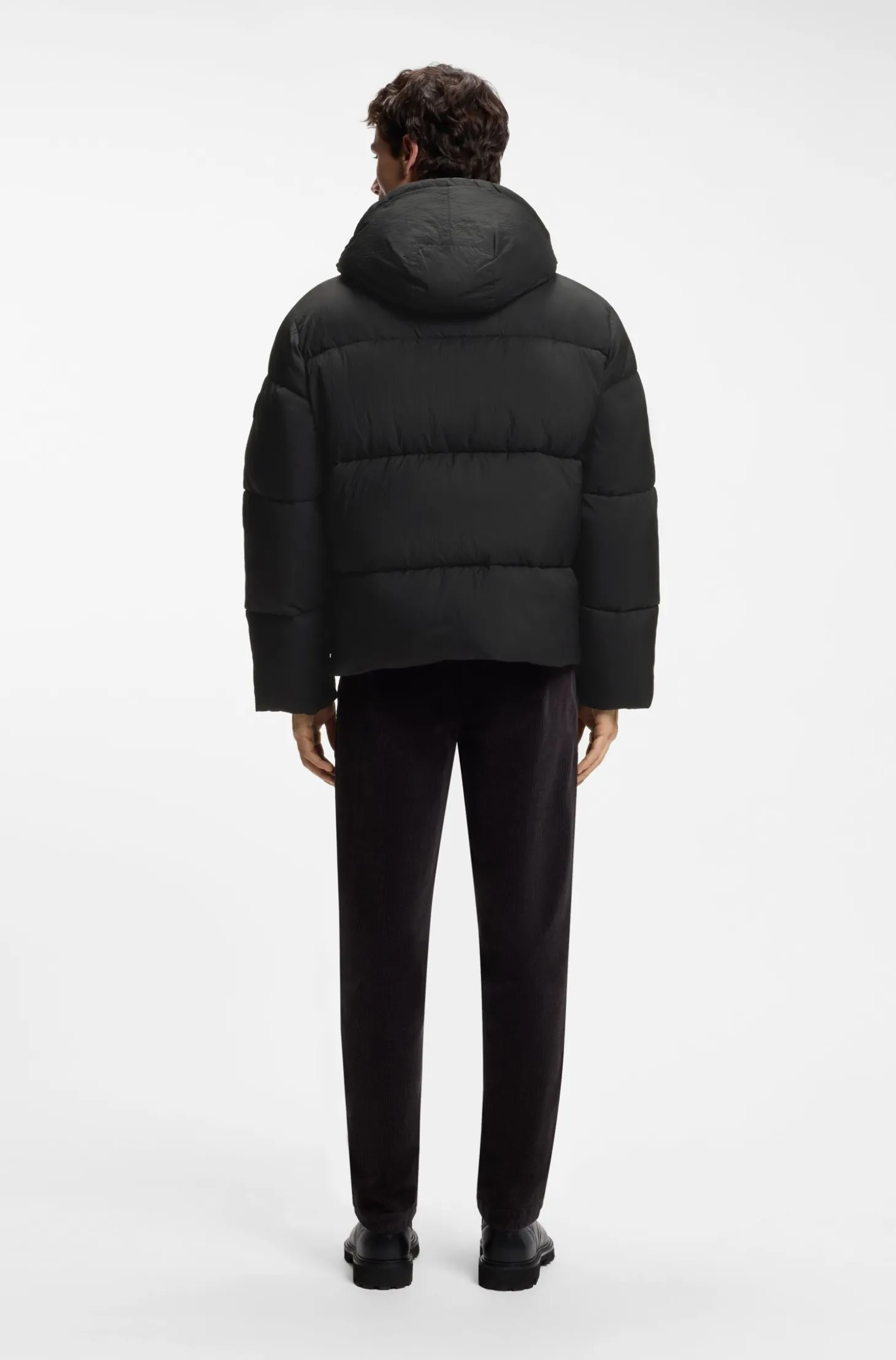 Wasserabweisende Steppjacke mit abnehmbarer Kapuze
