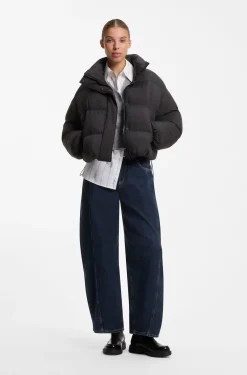 Wasserabweisende Steppjacke mit Stehkragen