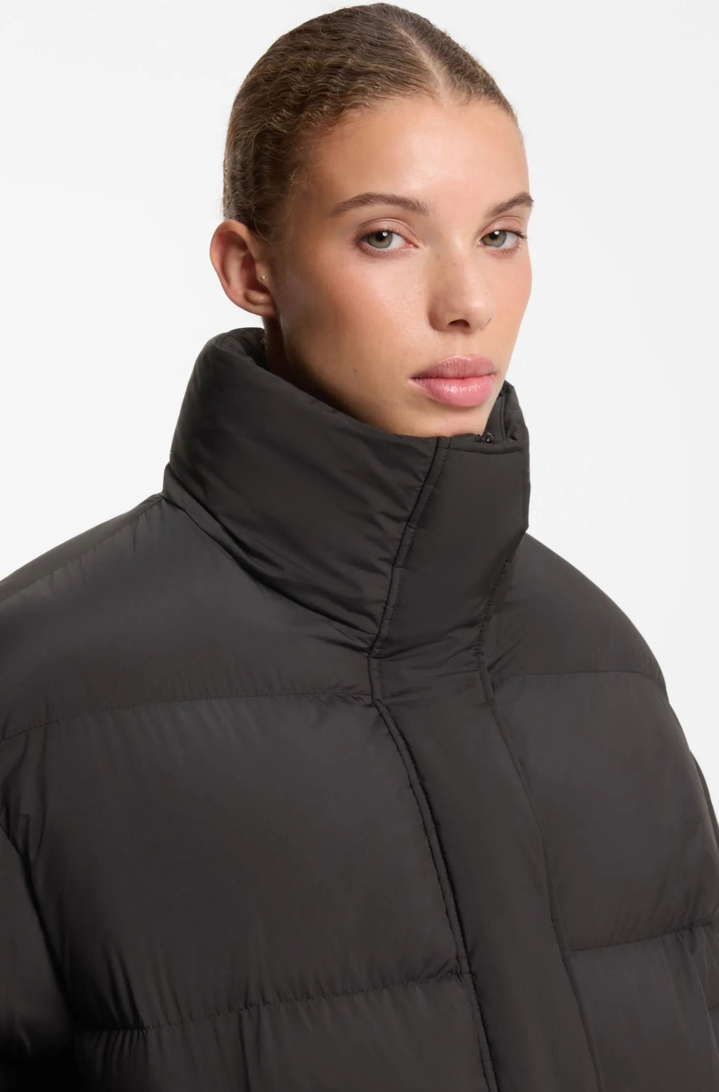 Wasserabweisende Steppjacke mit Stehkragen