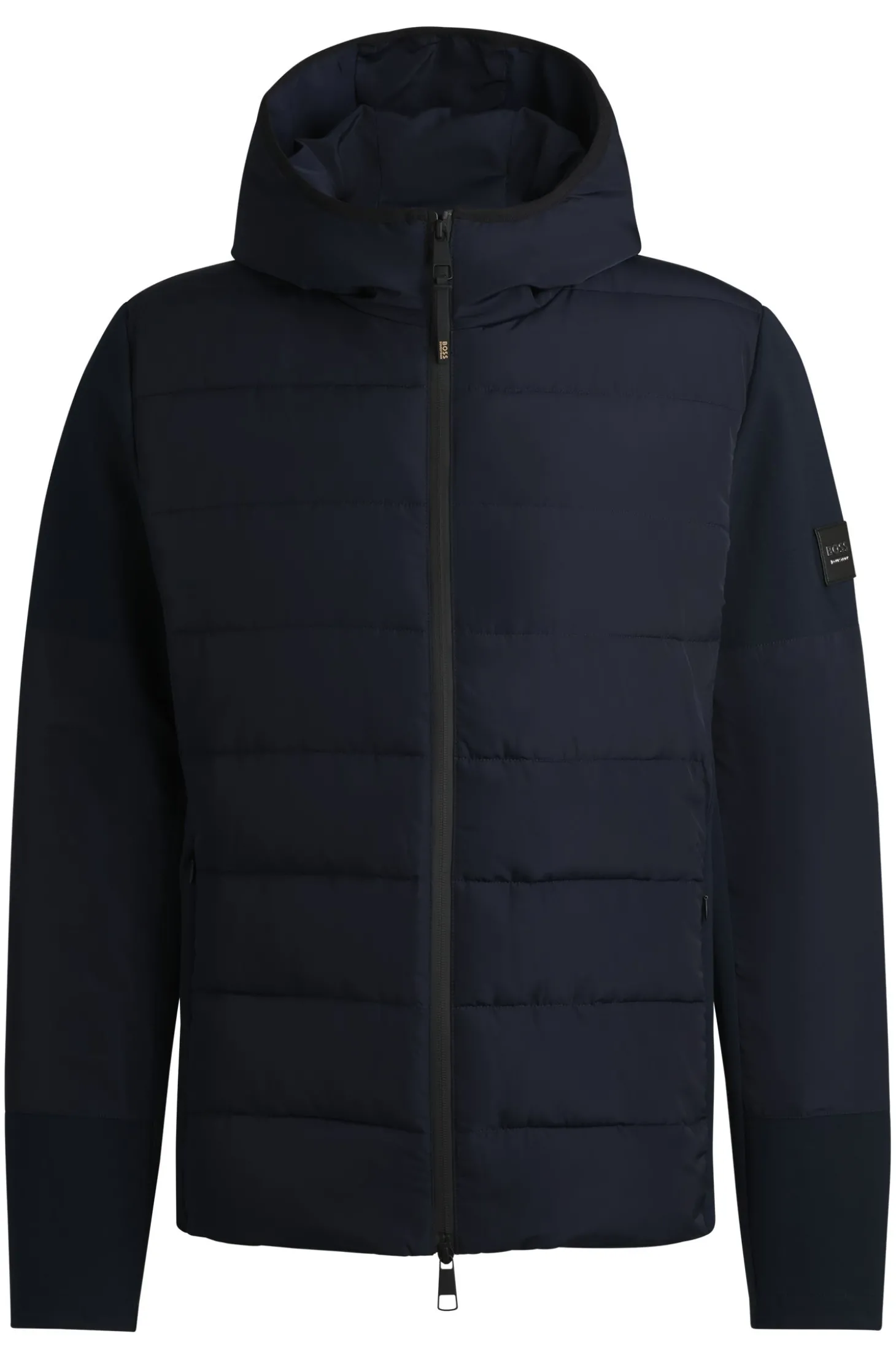Wasserabweisende, wattierte Reitsport-Hybrid-Jacke