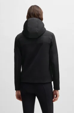 Wasserabweisende, wattierte Reitsport-Hybrid-Jacke
