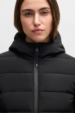 Wasserabweisende, wattierte Reitsport-Hybrid-Jacke