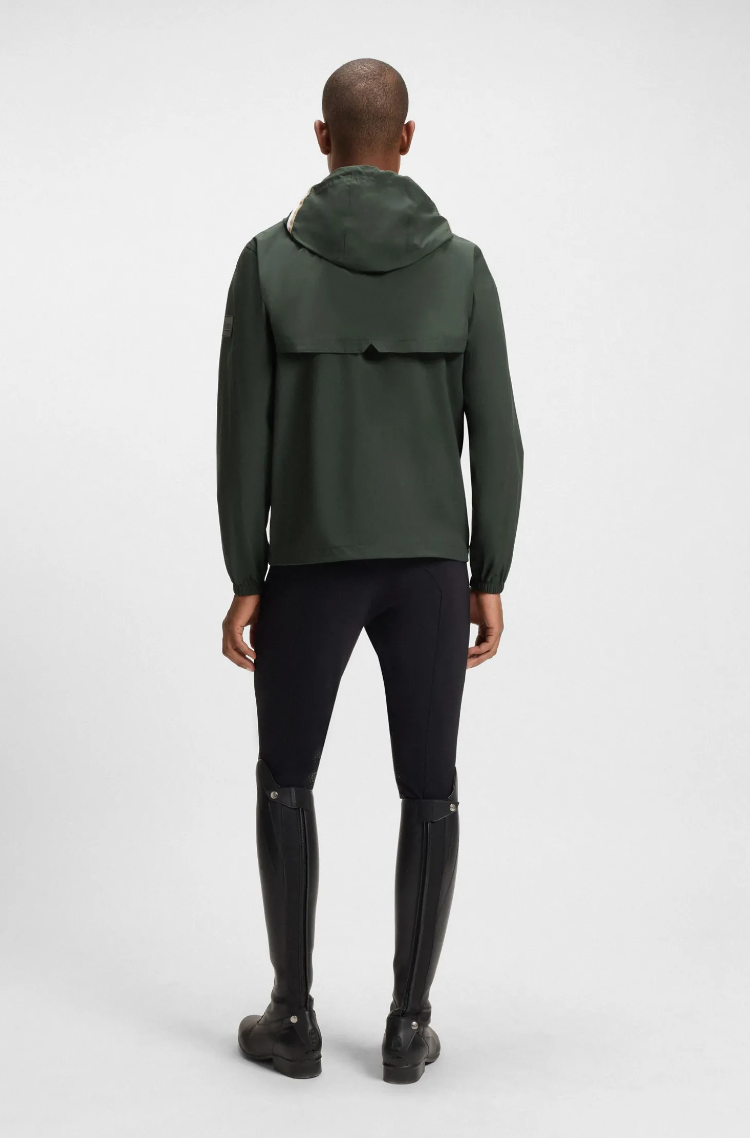 Wasserdichte Reitsport-Jacke mit verstellbarer Kapuze
