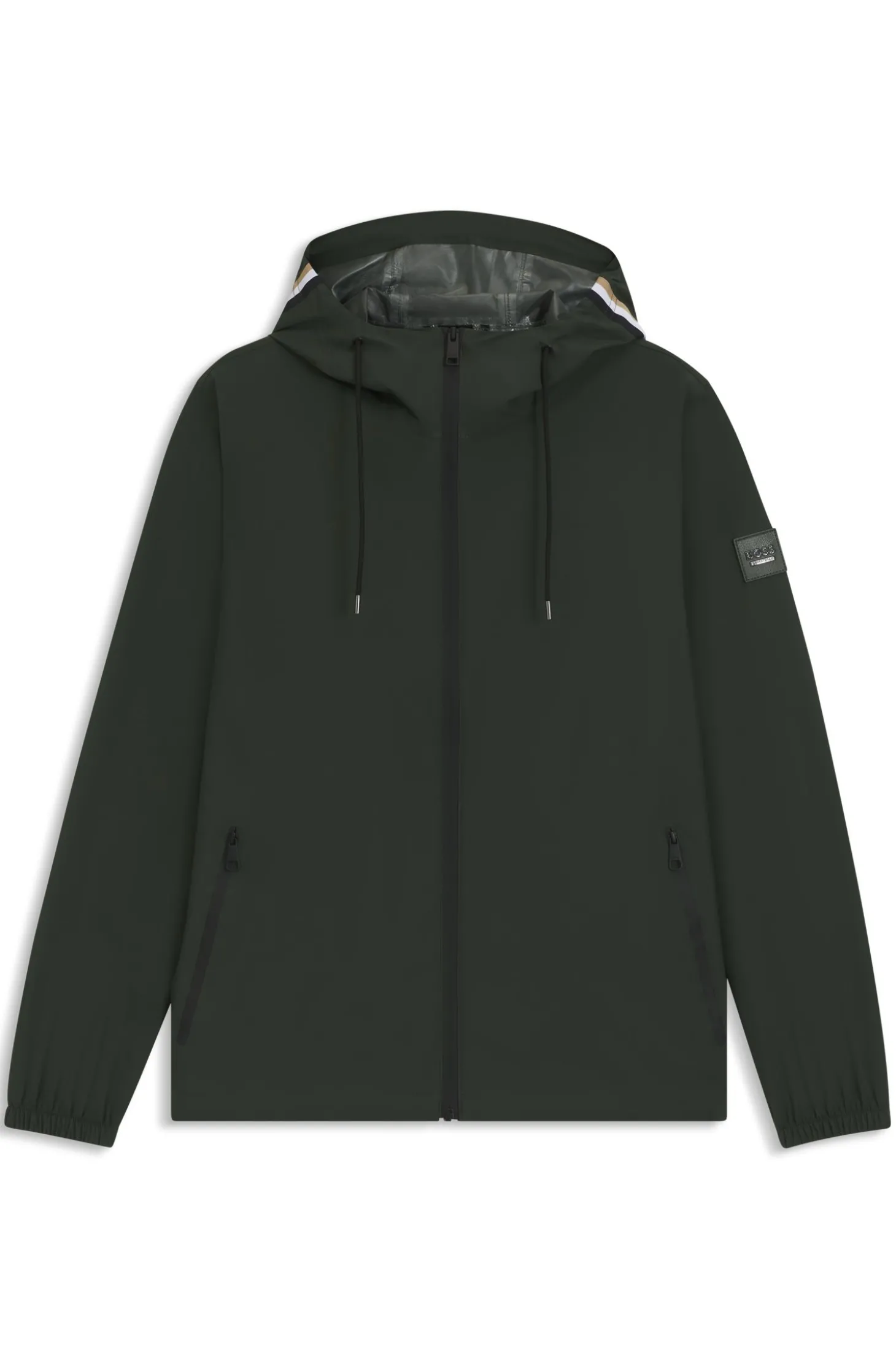Wasserdichte Reitsport-Jacke mit verstellbarer Kapuze