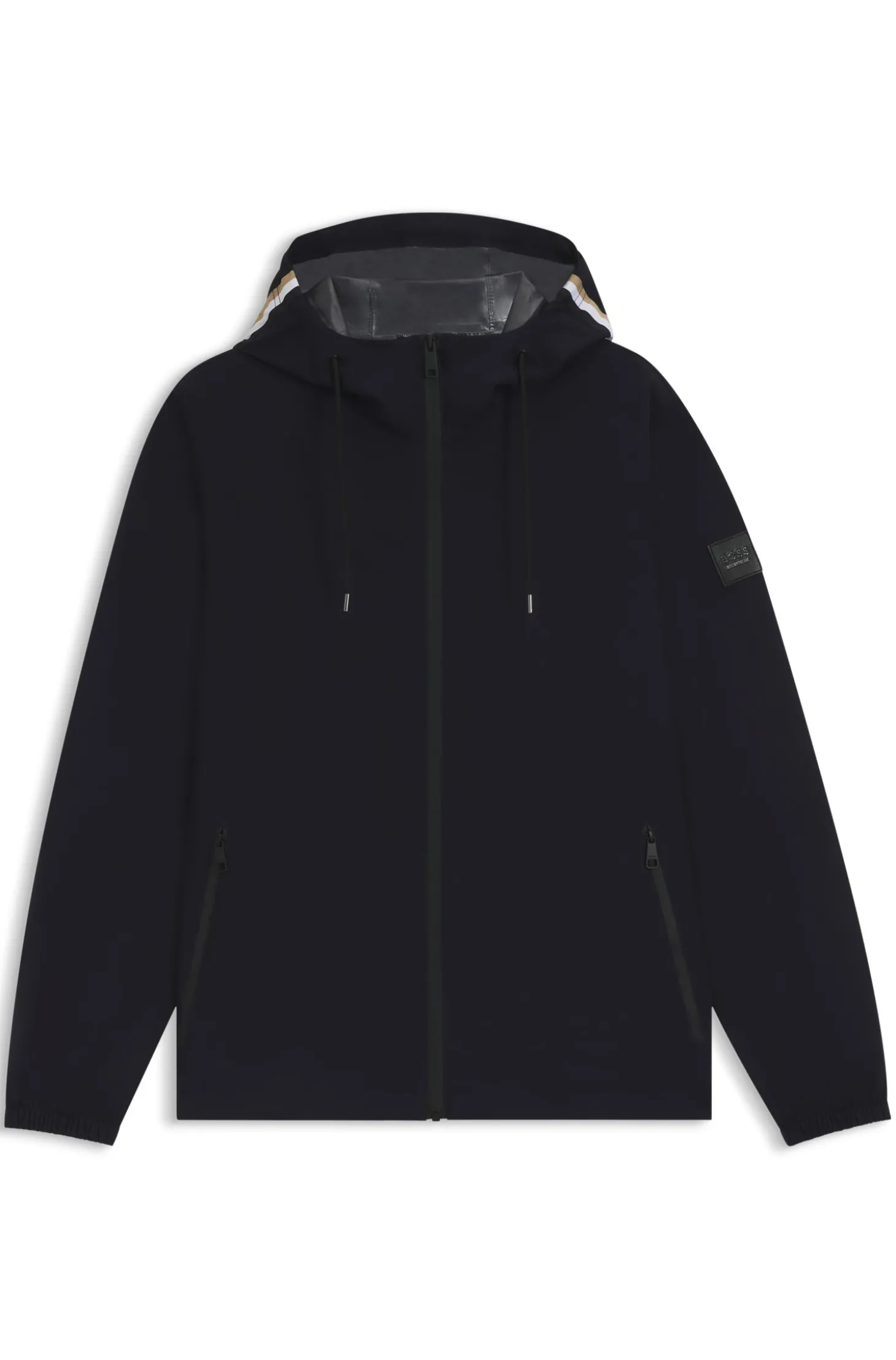 Wasserdichte Reitsport-Jacke mit verstellbarer Kapuze