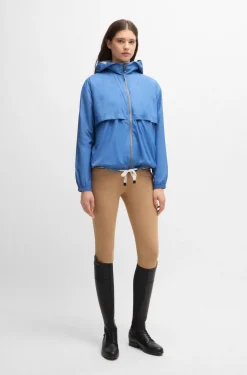 Wasserdichte Reitsport-Regenjacke mit Double-B-Monogrammen