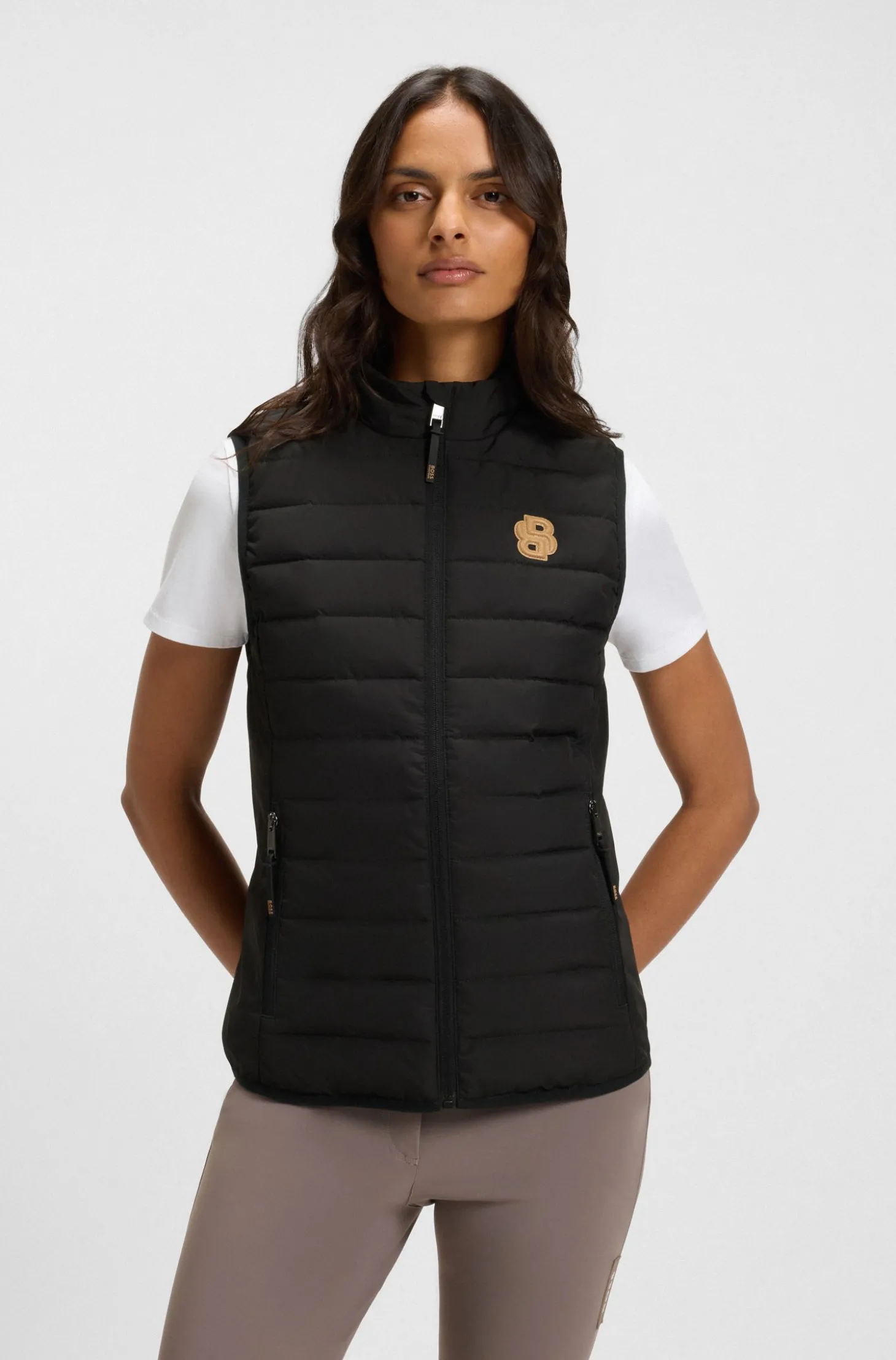 Wasserdichte Reitsport-Weste mit Double-B-Monogramm