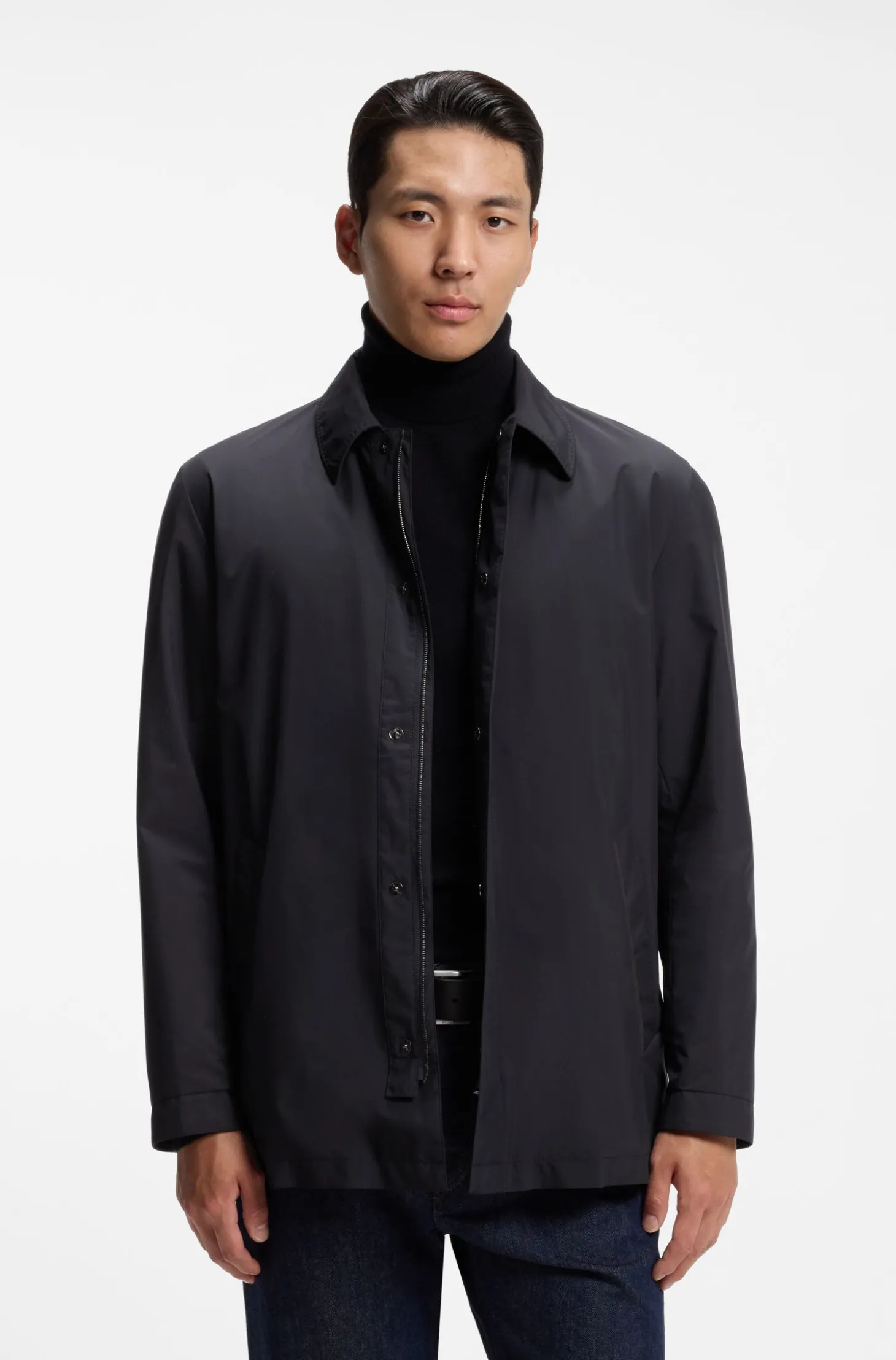Wattierte Jacke aus angerautem funktionellem Gewebe