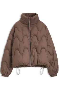 Wattierte Relaxed-Fit Jacke aus wasserabweisendem Gewebe