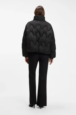 Wattierte Relaxed-Fit Jacke aus wasserabweisendem Gewebe