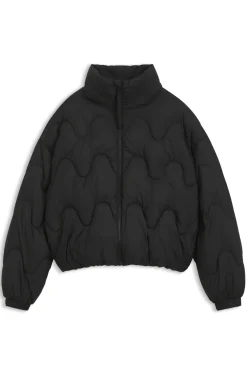 Wattierte Relaxed-Fit Jacke aus wasserabweisendem Gewebe