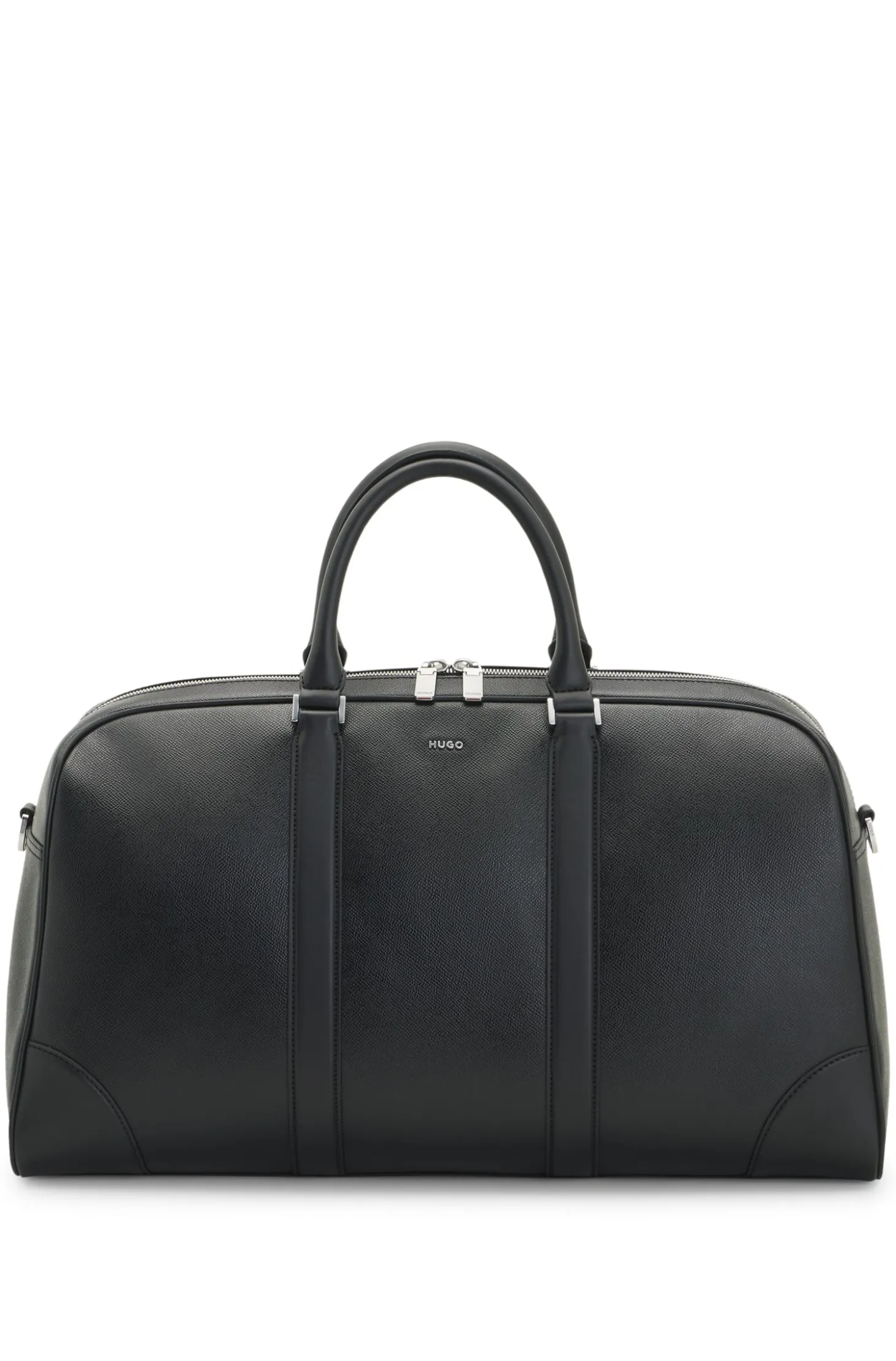 Weekender mit Beschlägen in Silber-Optik