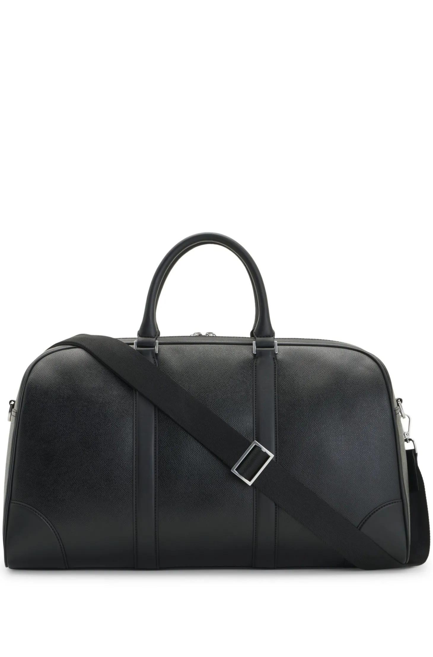 Weekender mit Beschlägen in Silber-Optik