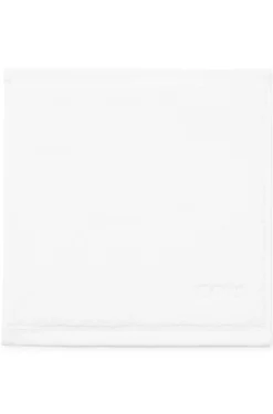 Weißer Waschlappen aus Baumwolle mit Logo-Stickerei