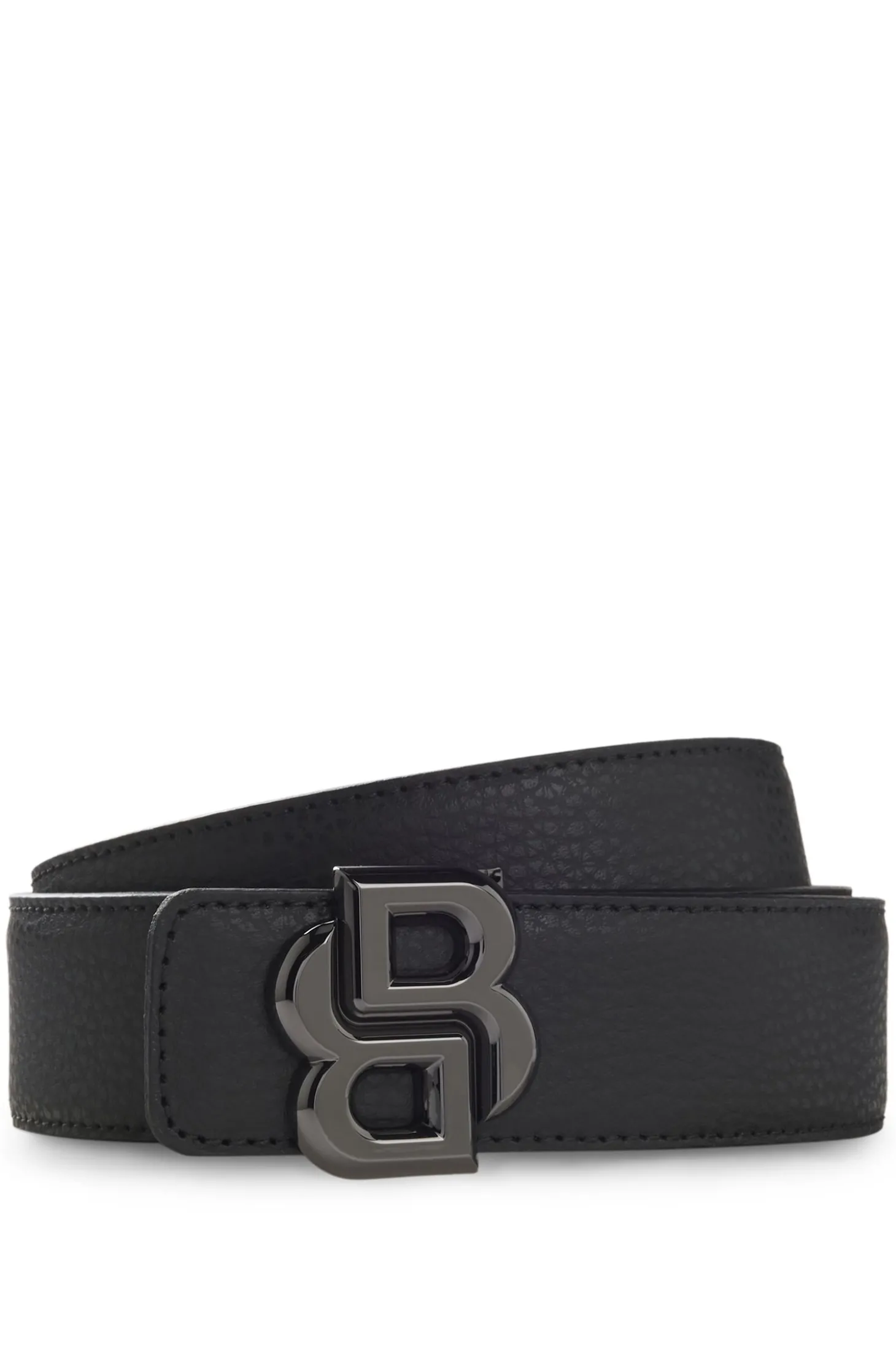 Wendegürtel aus italienischem Leder mit Double-B-Monogramm-Schließe