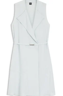 Wickelkleid mit Gürtel aus softem Krepp