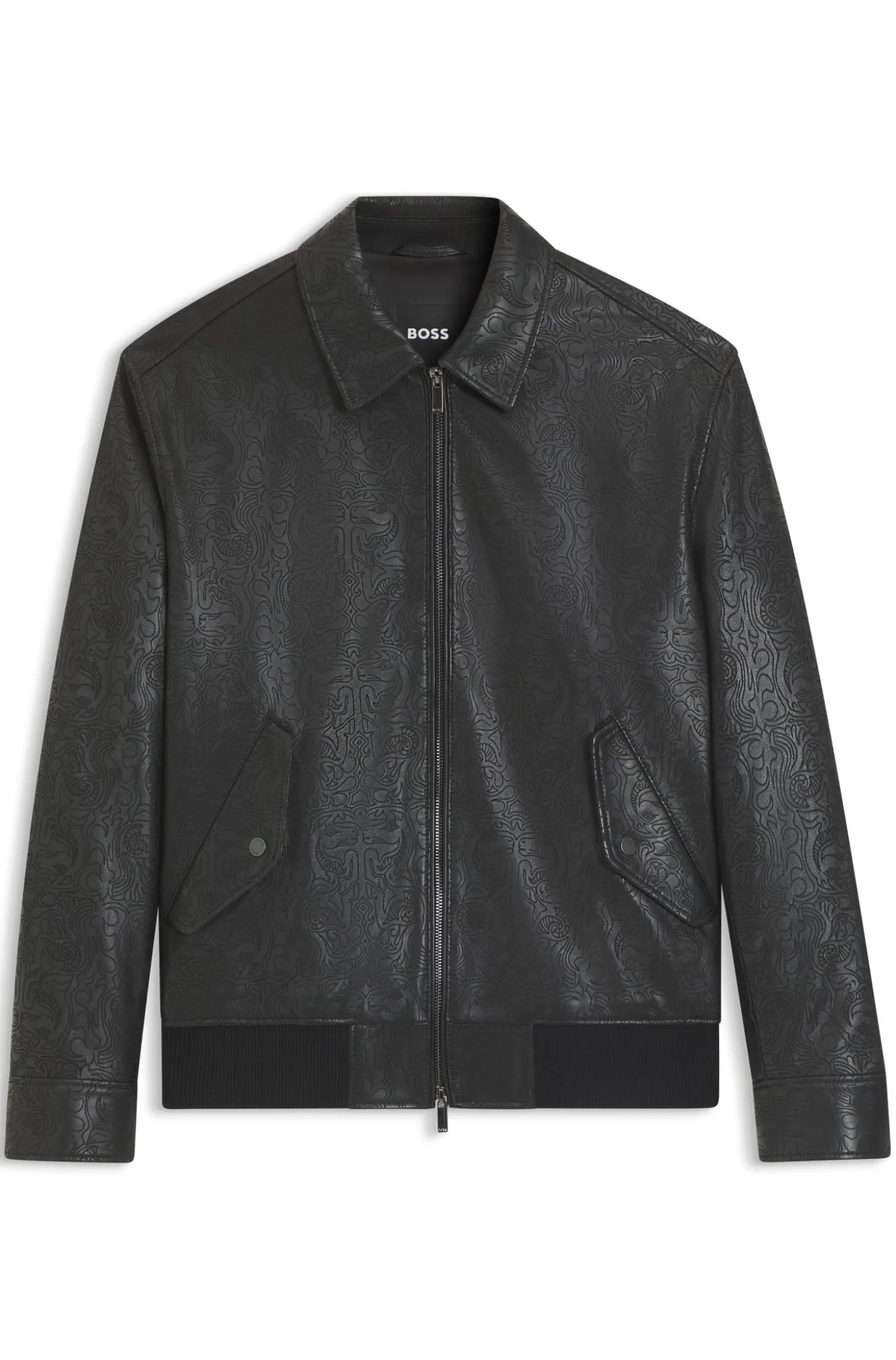 Year of the Horse Lederjacke mit lasergraviertem Artwork