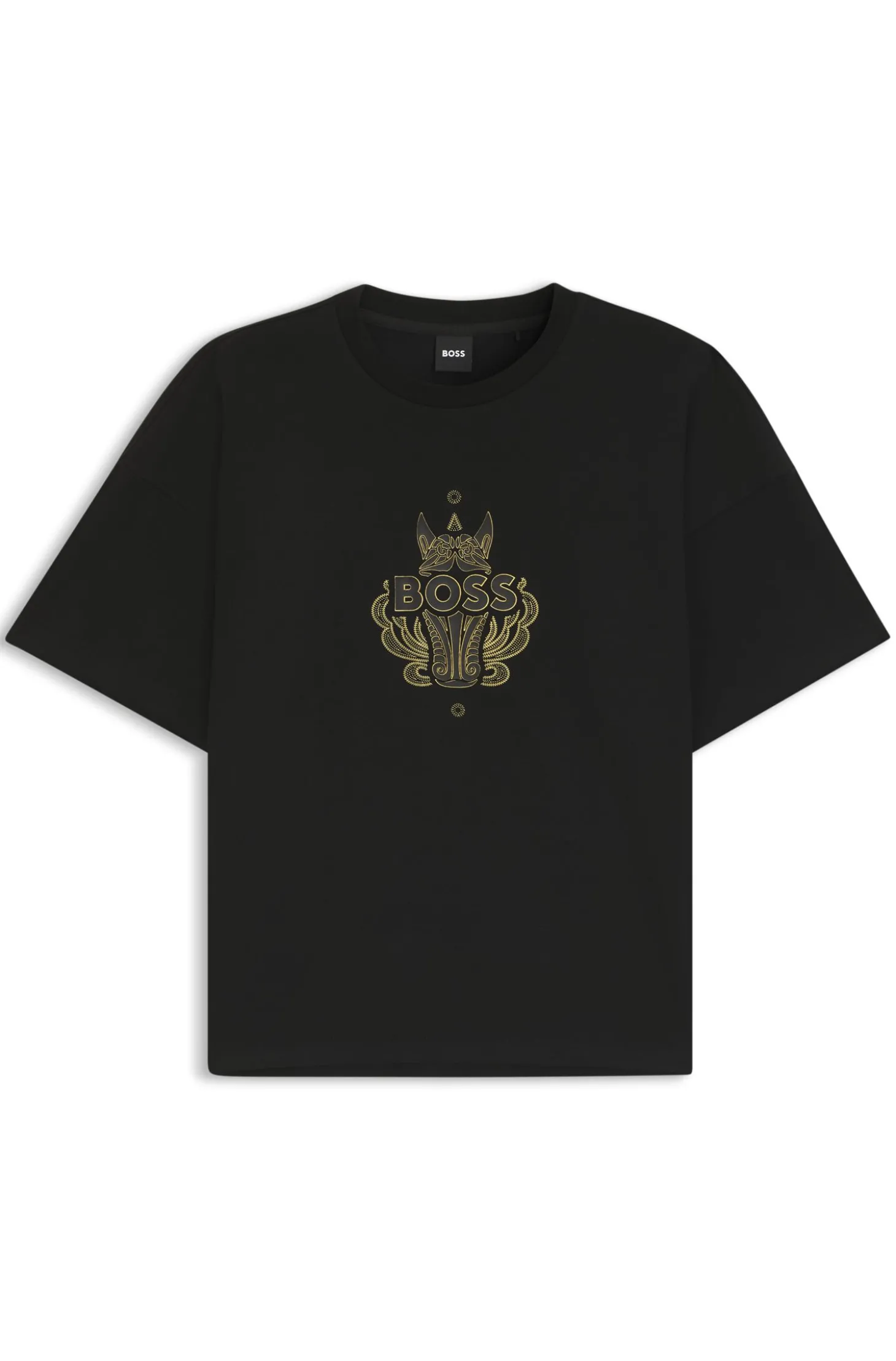 Year of the Horse T-Shirt aus Baumwoll-Jersey mit Logo-Artwork