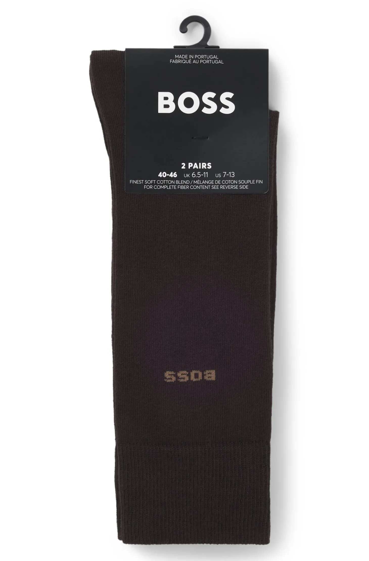 Zweierpack Business-Socken aus softer, kompakter Baumwolle