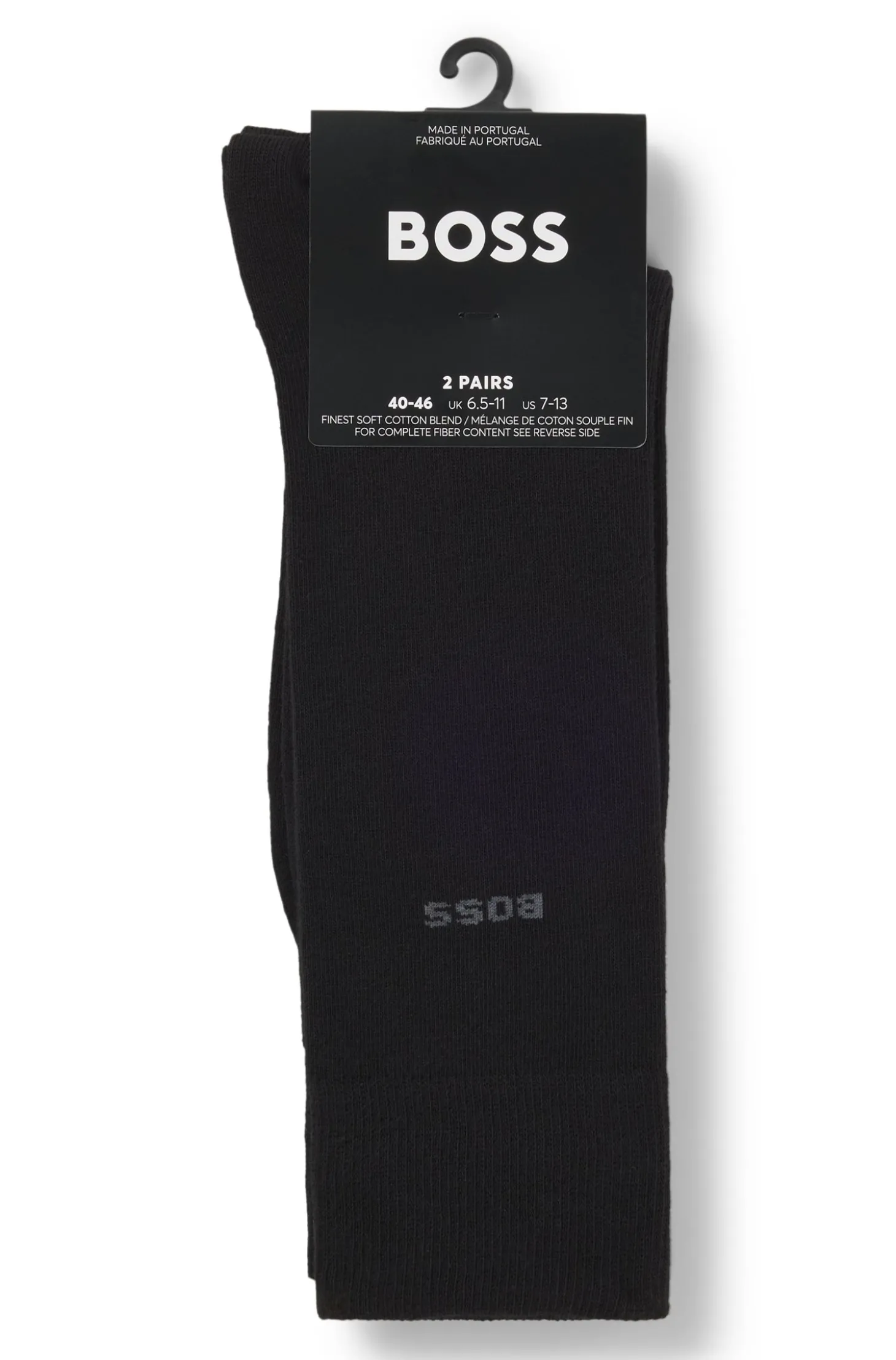 Zweierpack Business-Socken aus softer, kompakter Baumwolle