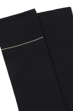 Zweierpack gerippte Socken mit Signature-Streifen-Details