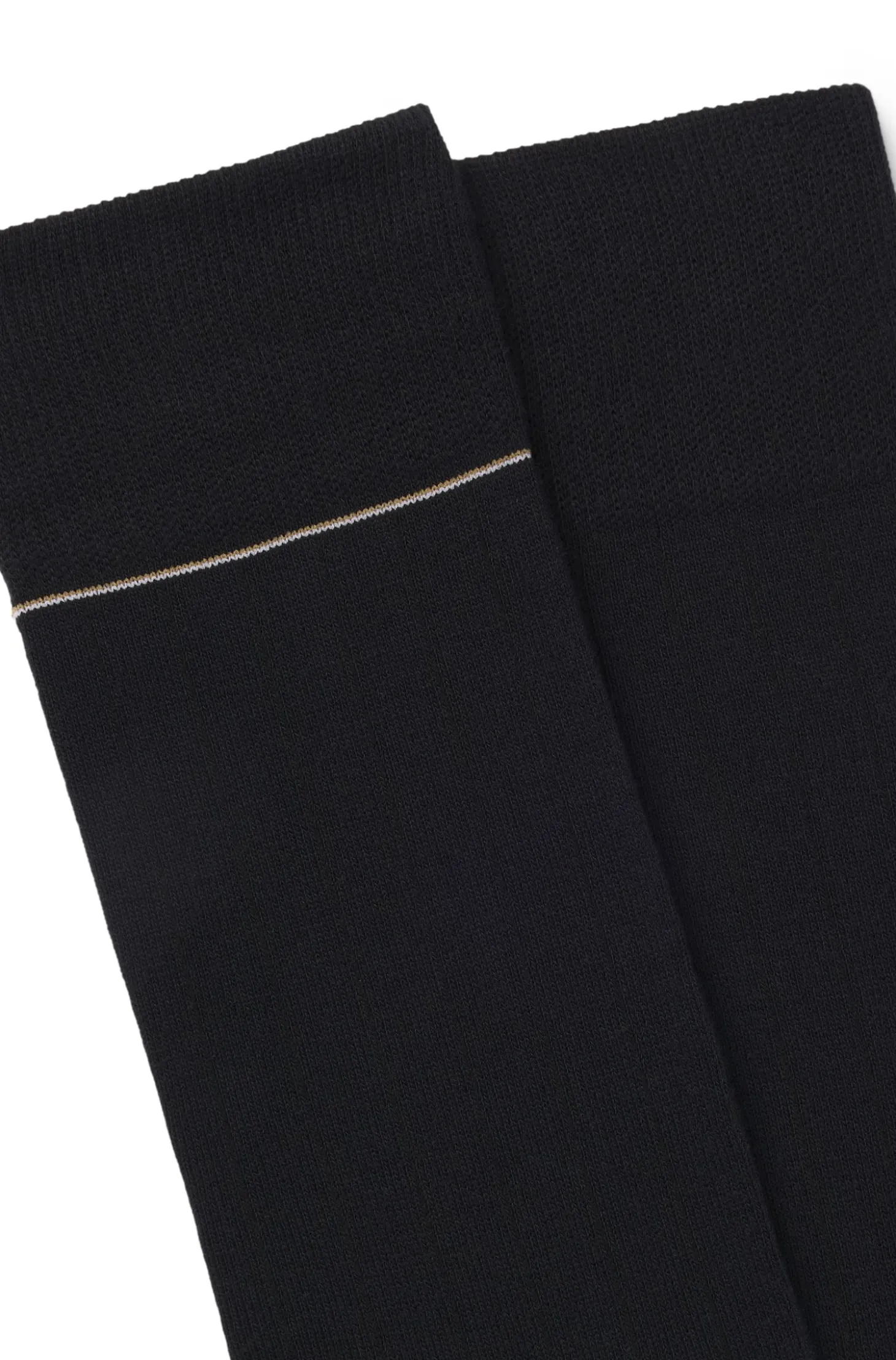 Zweierpack gerippte Socken mit Signature-Streifen-Details