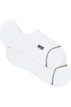Zweierpack knöchellange Socken mit Branding