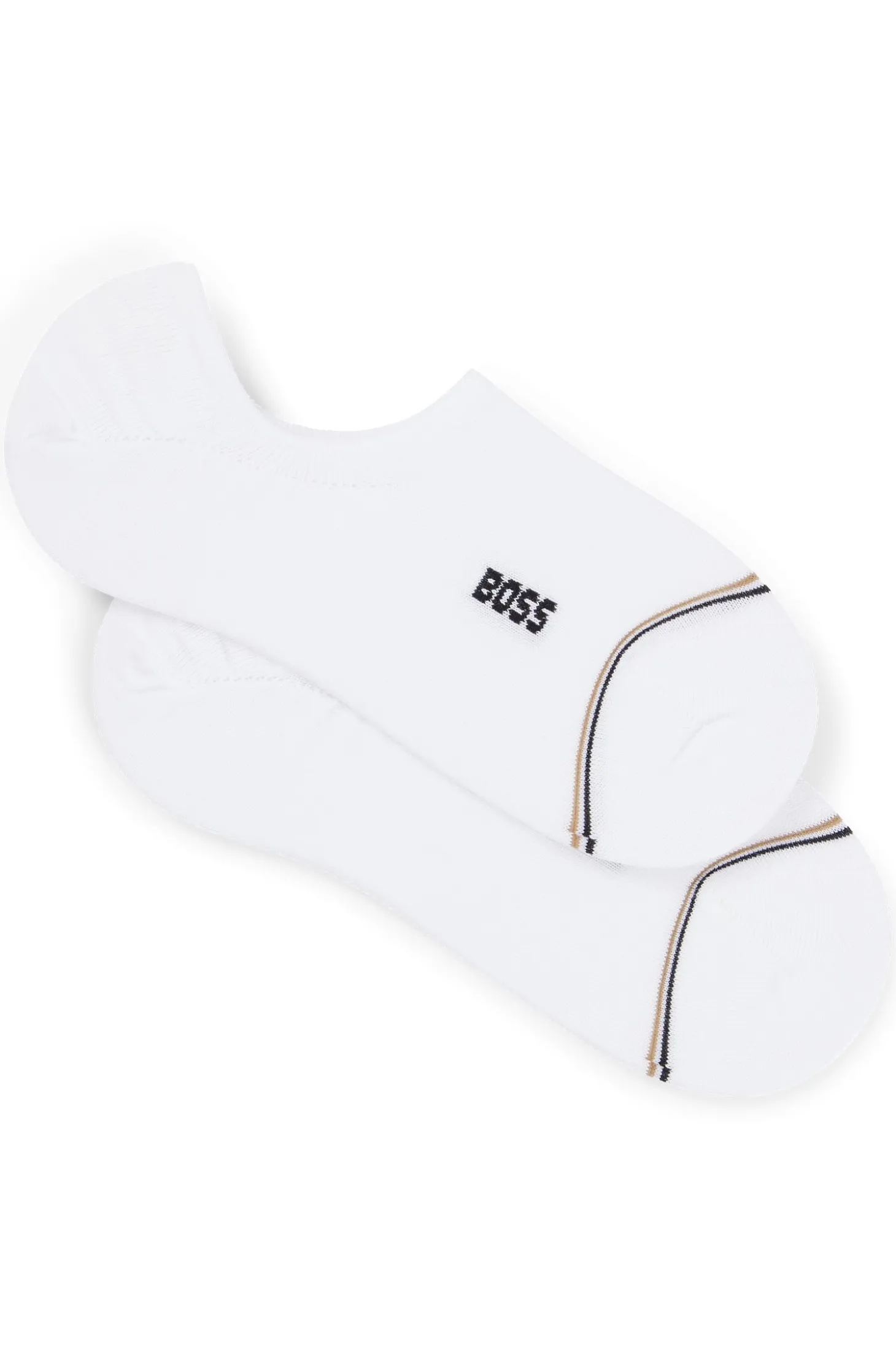 Zweierpack knöchellange Socken mit Branding