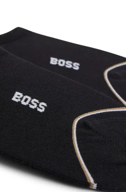 Zweierpack knöchellange Socken mit Branding