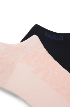 Zweierpack knöchellange Socken aus Baumwoll-Mix