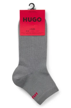 Zweierpack kurze Socken aus Baumwoll-Mix