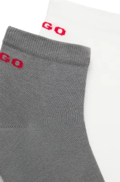 Zweierpack kurze Socken aus Baumwoll-Mix