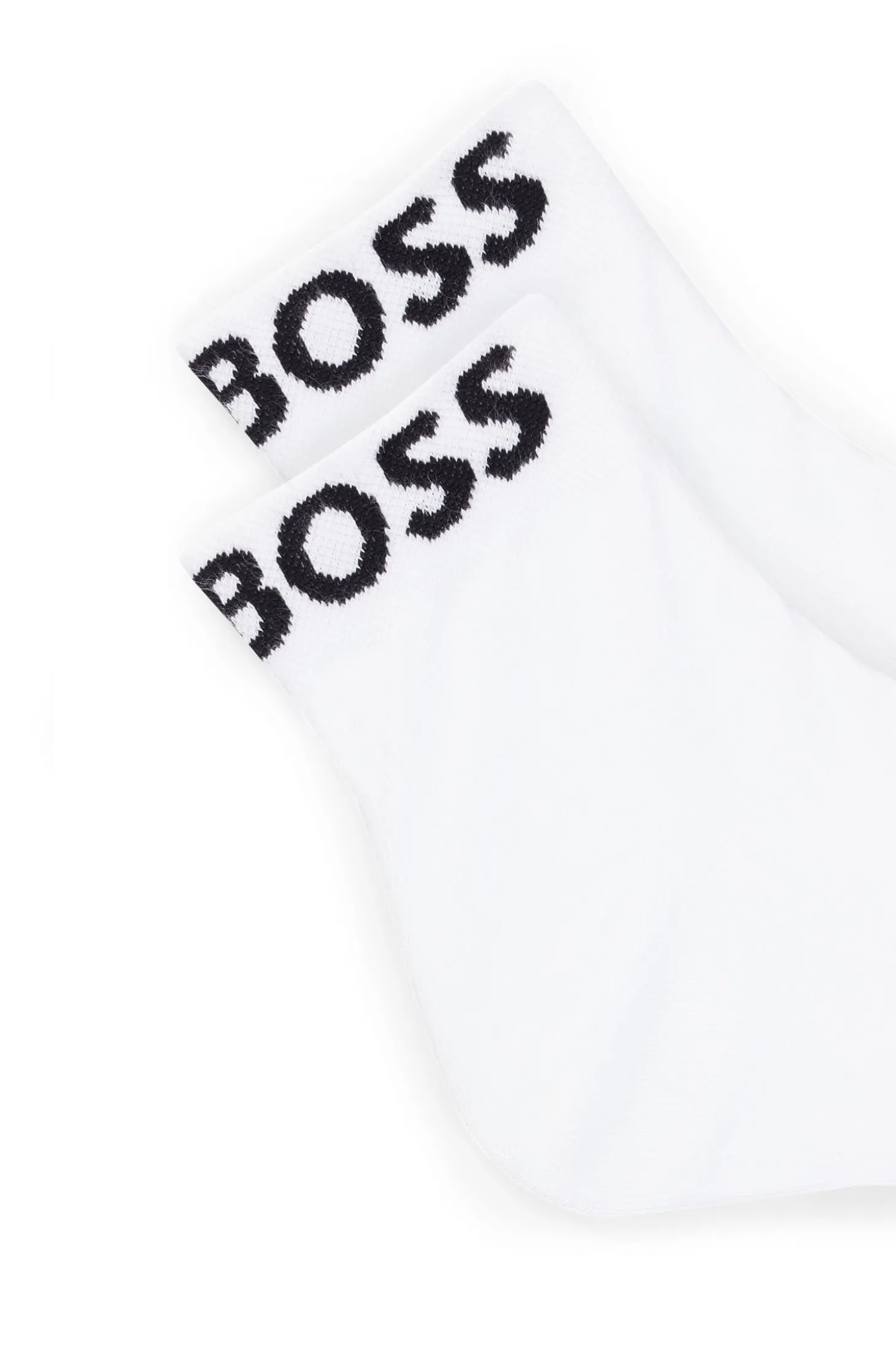 Zweierpack kurze Socken mit Kontrast-Logos