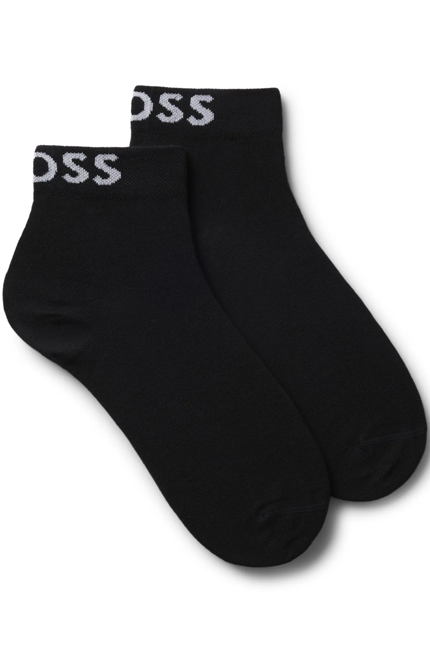 Zweierpack kurze Socken mit Kontrast-Logos