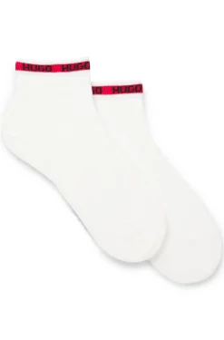 Zweierpack kurze Socken mit Logo-Tape