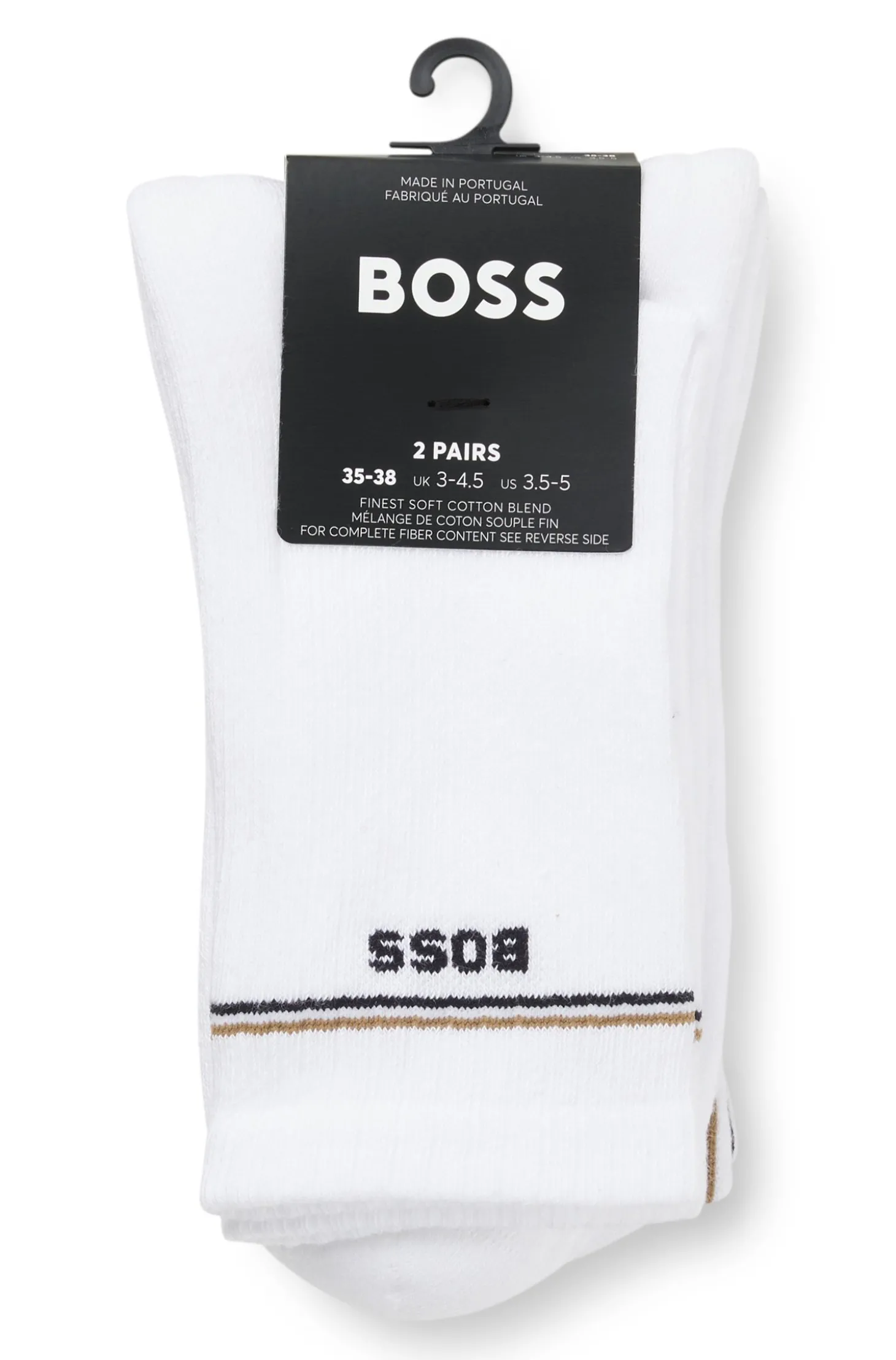 Zweierpack kurze Socken mit Logo-Details