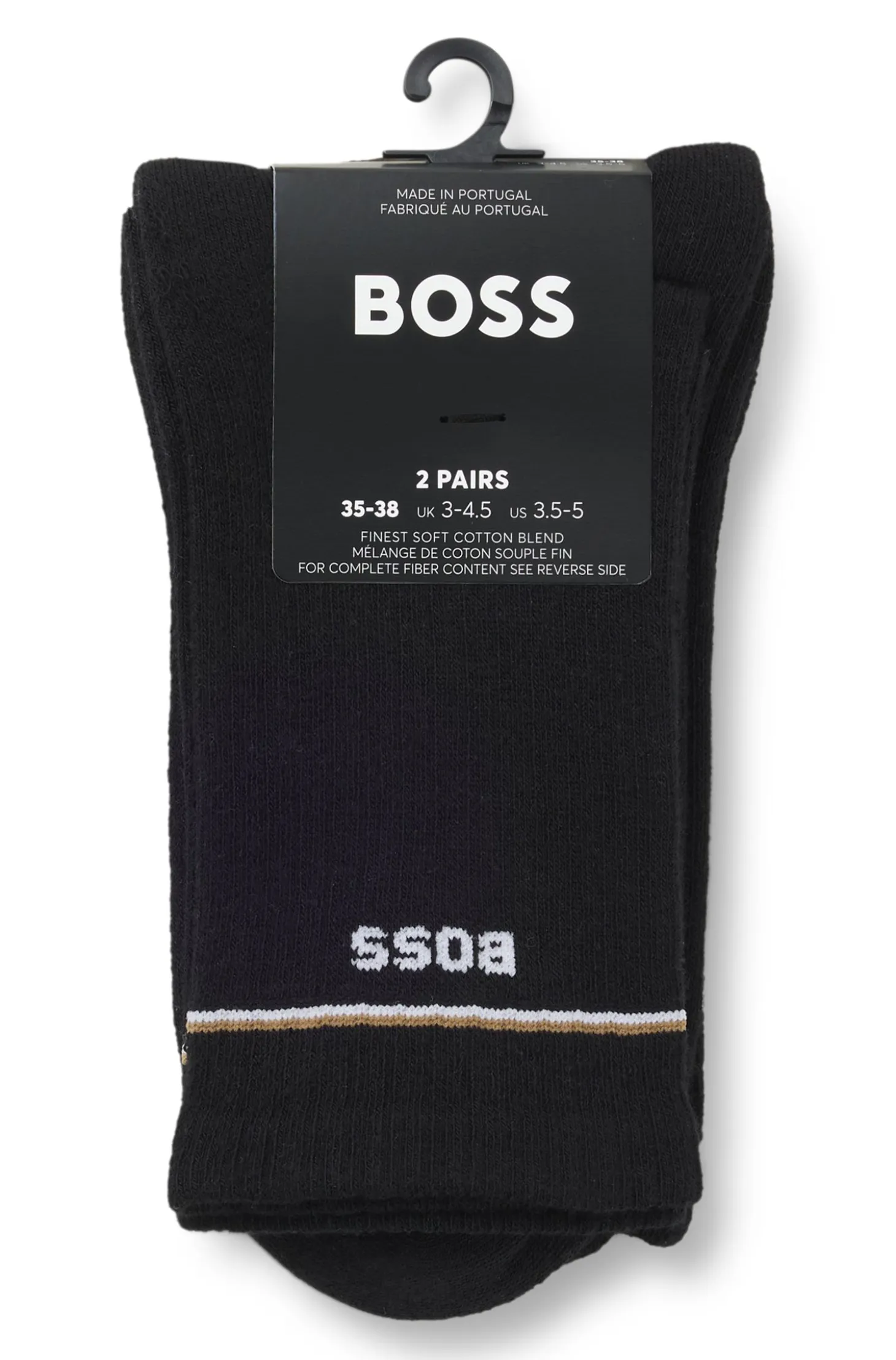 Zweierpack kurze Socken mit Logo-Details
