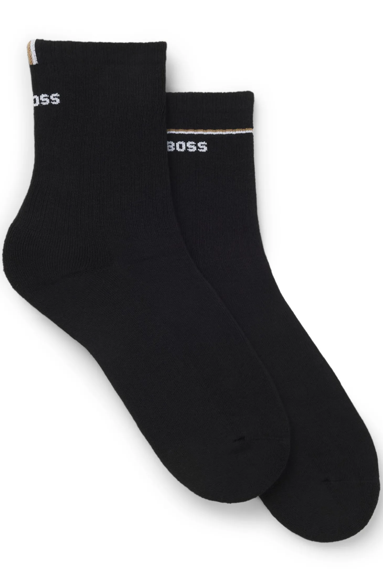 Zweierpack kurze Socken mit Logo-Details