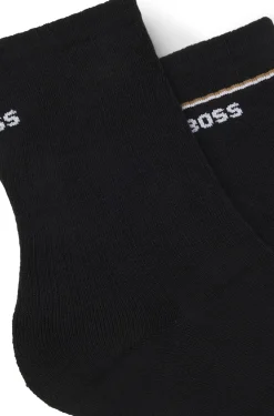 Zweierpack kurze Socken mit Logo-Details