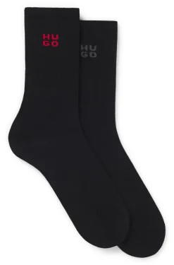 Zweierpack kurze Socken mit Stack-Logos