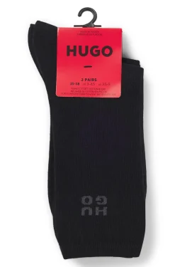 Zweierpack kurze Socken mit Stack-Logos