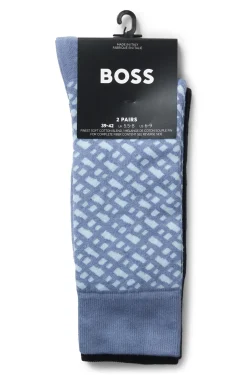 Zweierpack mittelhohe Socken aus Baumwoll-Mix