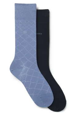 Zweierpack mittelhohe Socken aus Baumwoll-Mix