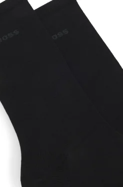 Zweierpack mittelhohe Socken mit Logos