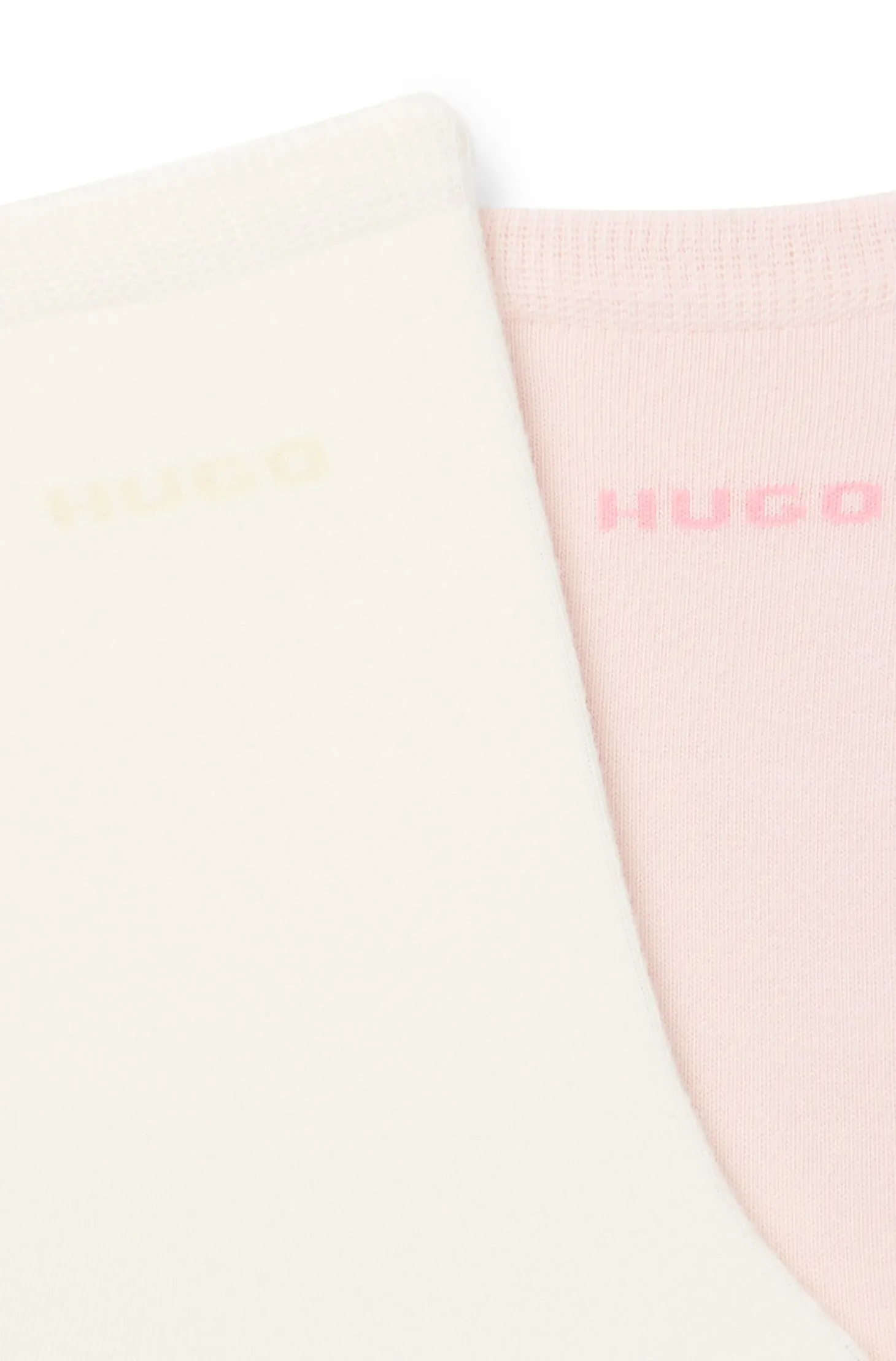 Zweierpack mittelhohe Socken aus Baumwoll-Mix mit Logos