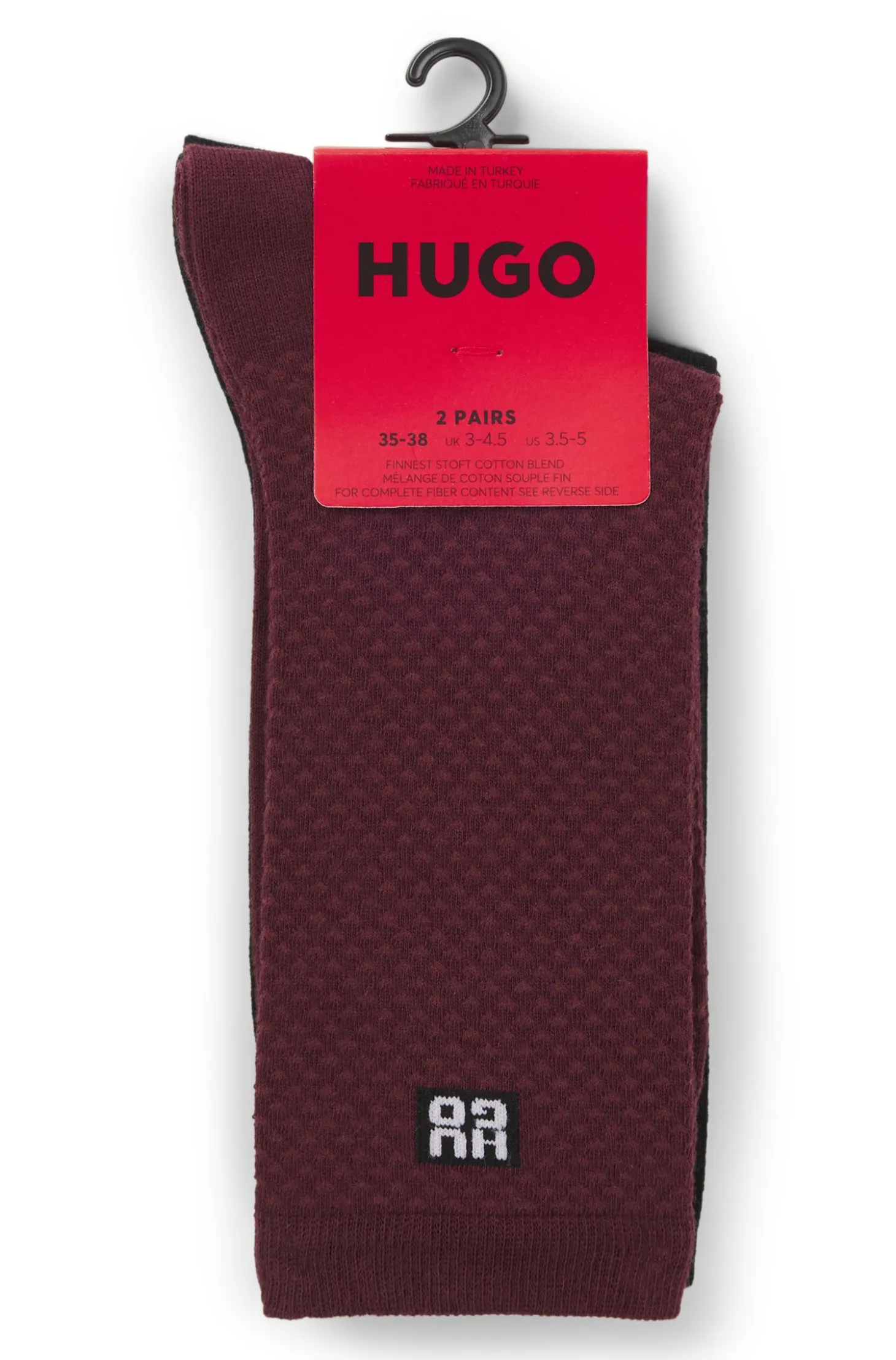 Zweierpack mittelhohe Socken mit Stack-Logos