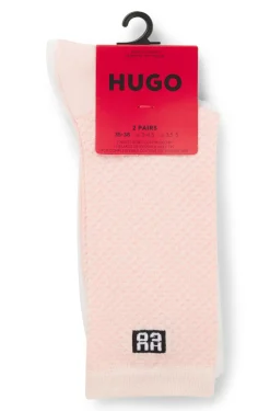 Zweierpack mittelhohe Socken mit Stack-Logos