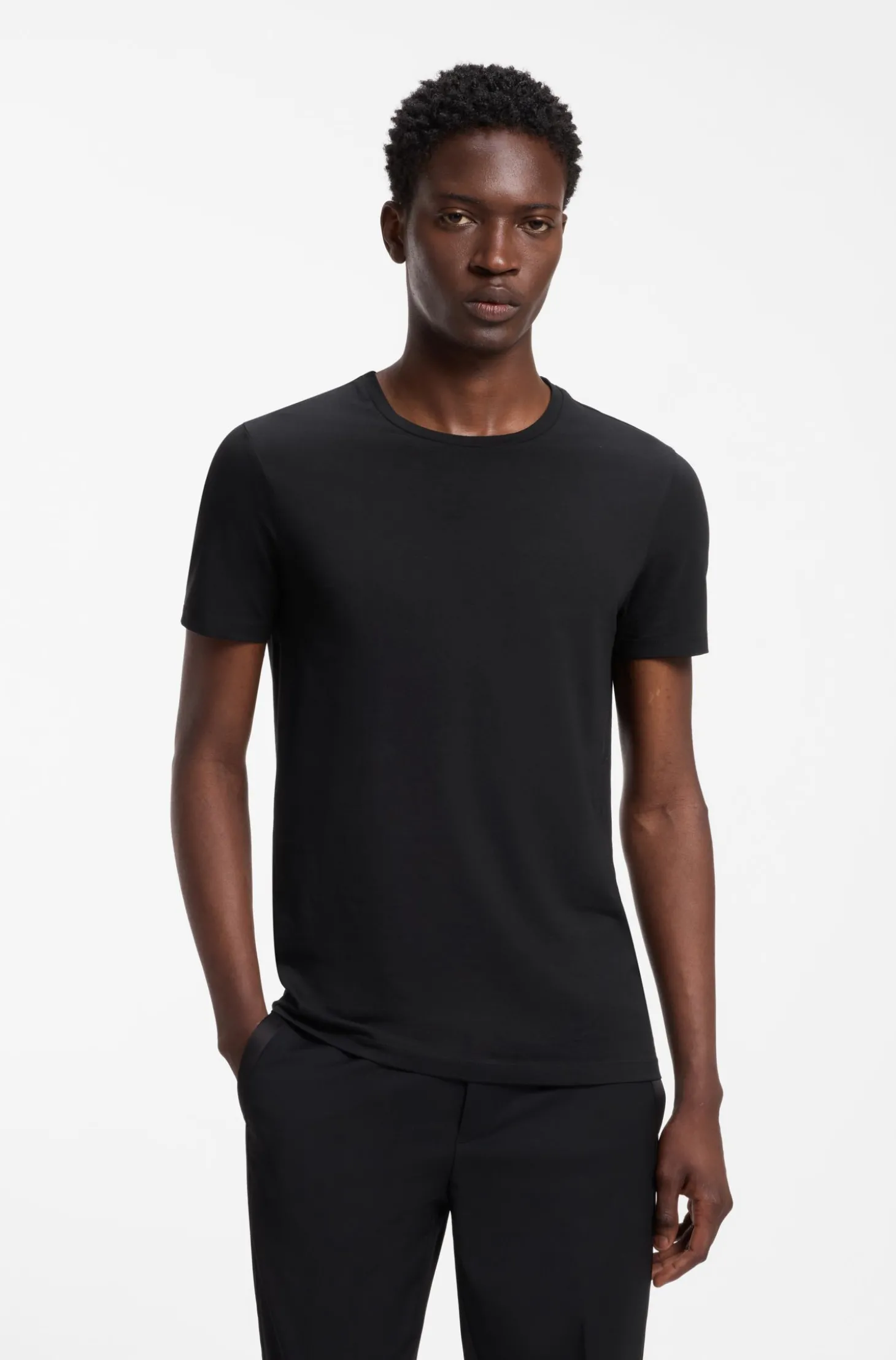 Zweierpack Slim-Fit T-Shirts aus Stretch-Baumwolle